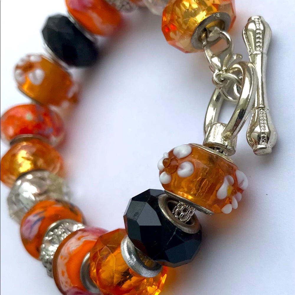 Handmade Beaded Charm Bracelet